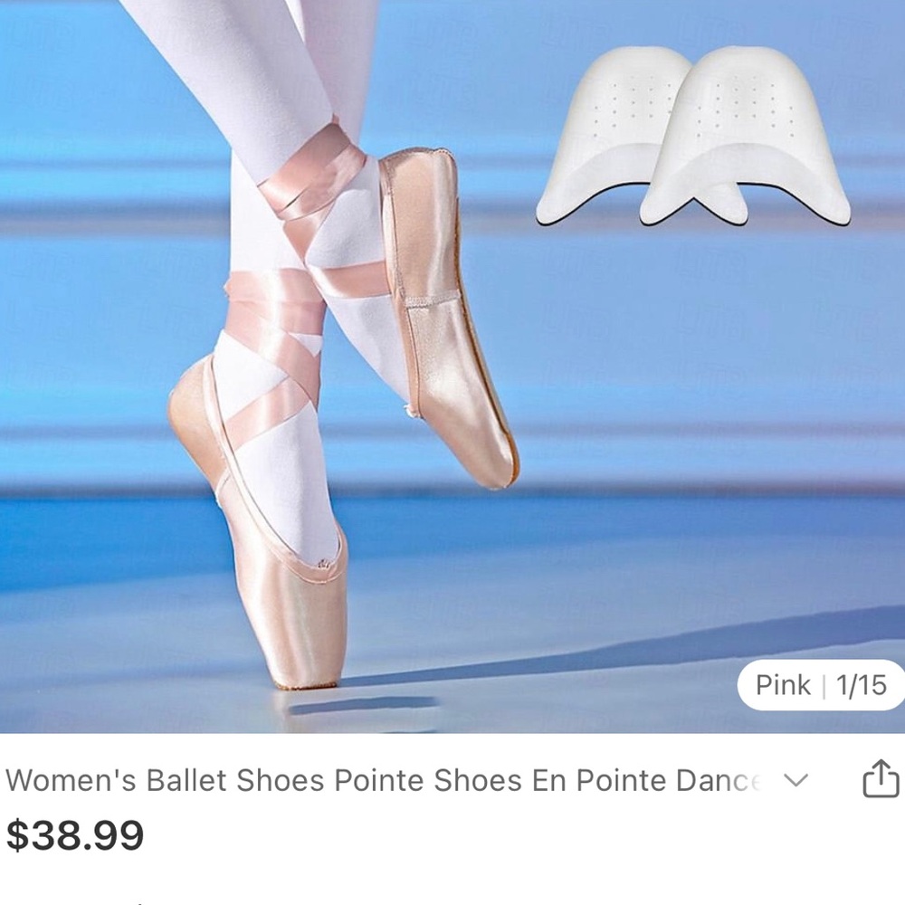 Pink brand new ballerina slippers